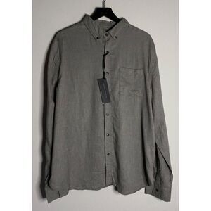 Nifty Genius Gray Long Sleeve Button Up Size XXL